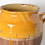 Pot vernissé jaune