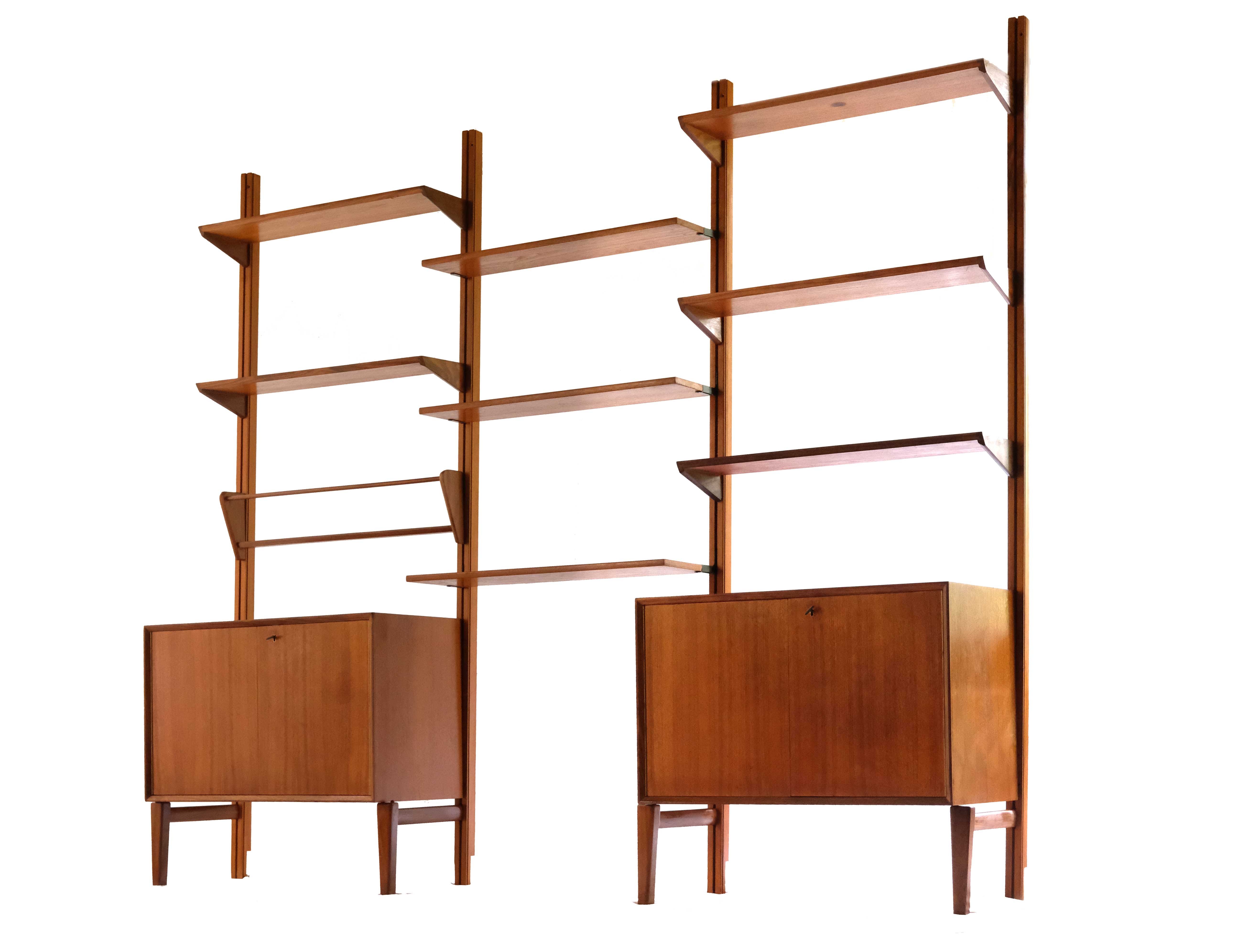 Mid-Century Danish Modern Teak Wall Unit System, 1970's
