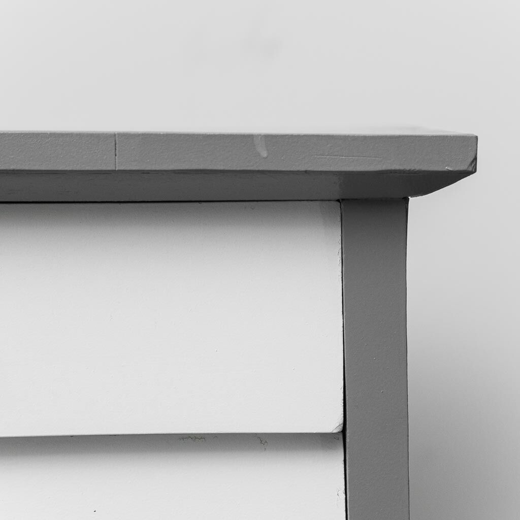 Vintage desk with drawers and metal legs 1970s modernism