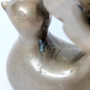 Candle holder or bird soliflore in brass, mid-century design from the 1960s.