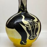 Picasso-inspired bull vase