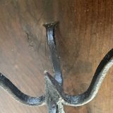 Wrought iron candlesticks