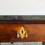 Console in mahogany and marble "Return from Egypt". Empire, nineteenth century