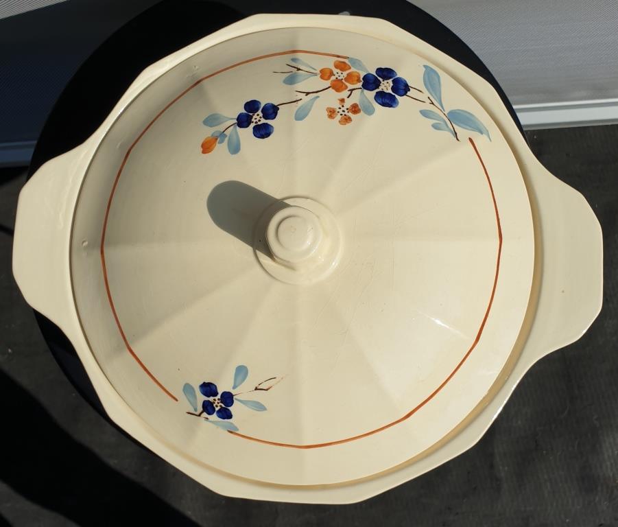 Vegetable, soup bowl, art deco salad bowl sarreguemines