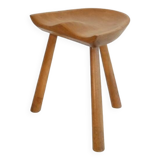 Danish wooden stool in the style of Mogens Lassen