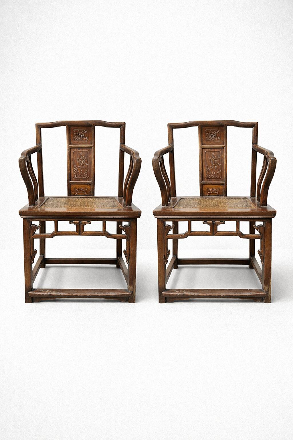 Chaises en Bois Hongmu, Chine, 1890s, Set de 2