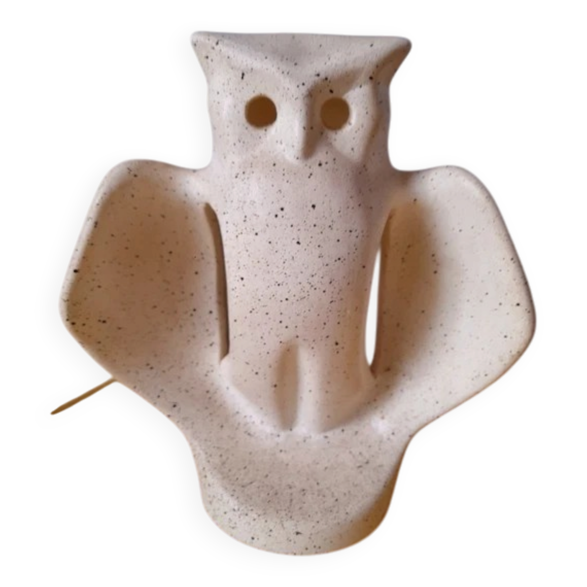 Owl lamp in ceramic 1970
