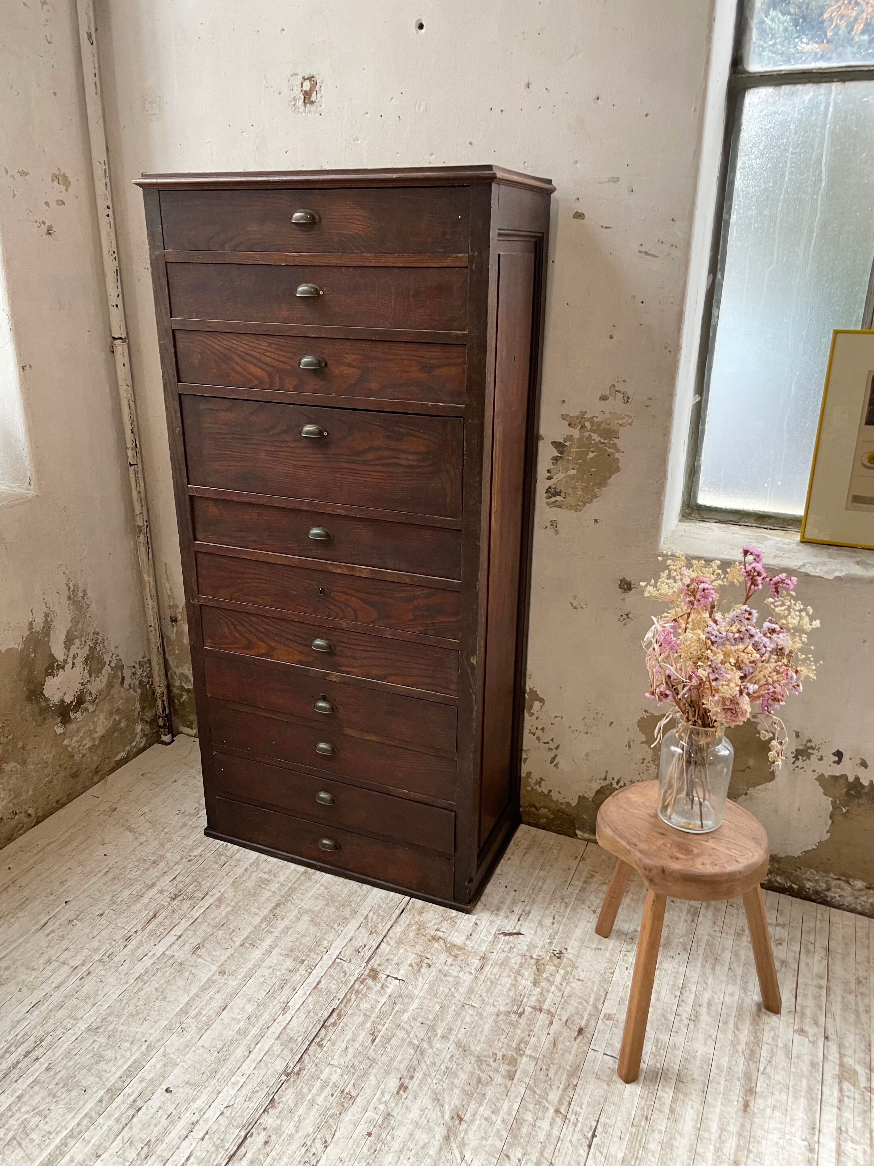 Workshop furniture with drawers XL oak