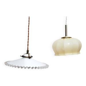 2 suspensions en opaline