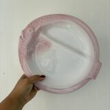 Set of 6 vintage plates in the shape of pink and gray fish - Nidervillier