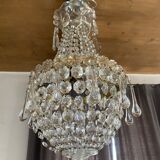 Bohemian crystal hot air balloon chandelier