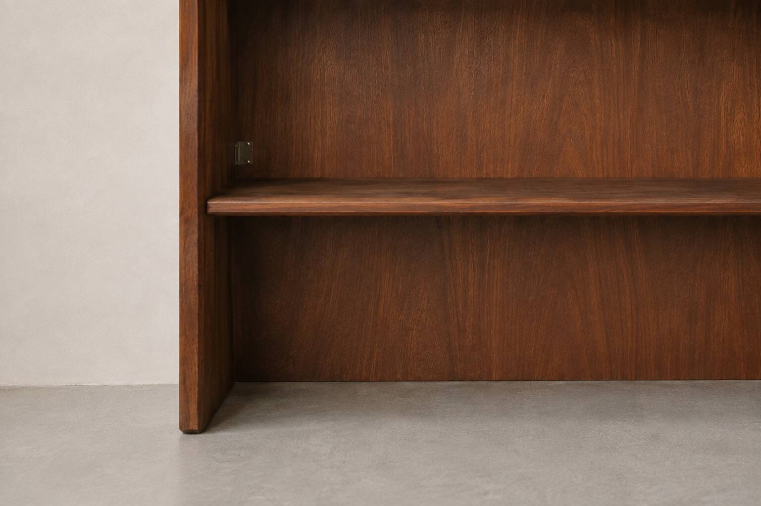 Modernist solid elm shelf by Pierre Chapo, produced by the Seltz factory in the 1950s.