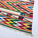 XXL Vintage Handmade Algerian Berber Ethnic Bohemian Antique Carpet - Area Rug 399x217