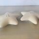 Salt and pepper shakers shaped like a starfish.