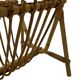 Vintage Rattan Magazine Basket Newspaper Rack 60s Rohe