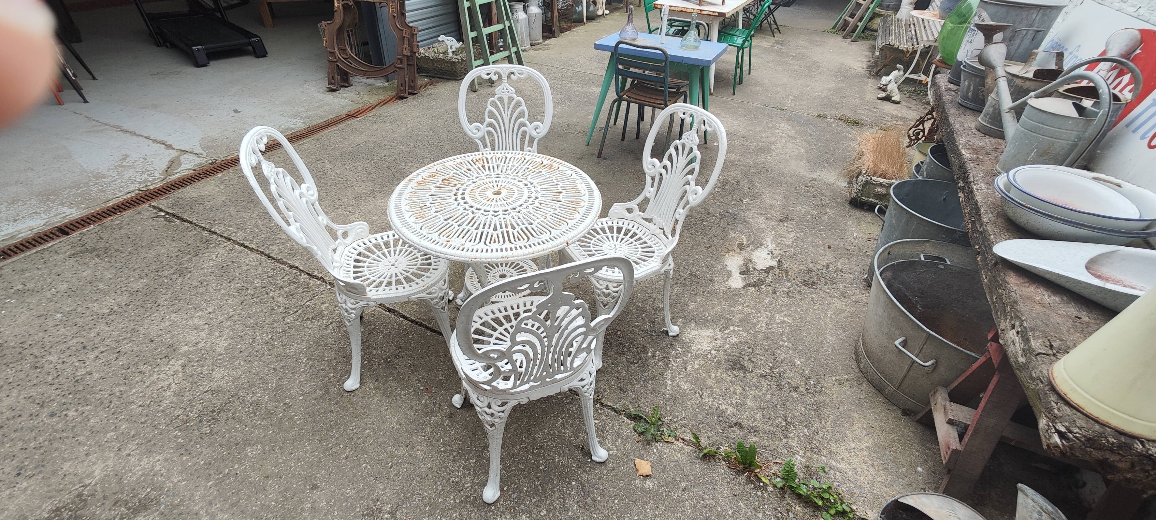 5-piece cast iron garden furniture set