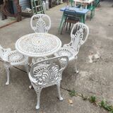 5-piece cast iron garden furniture set