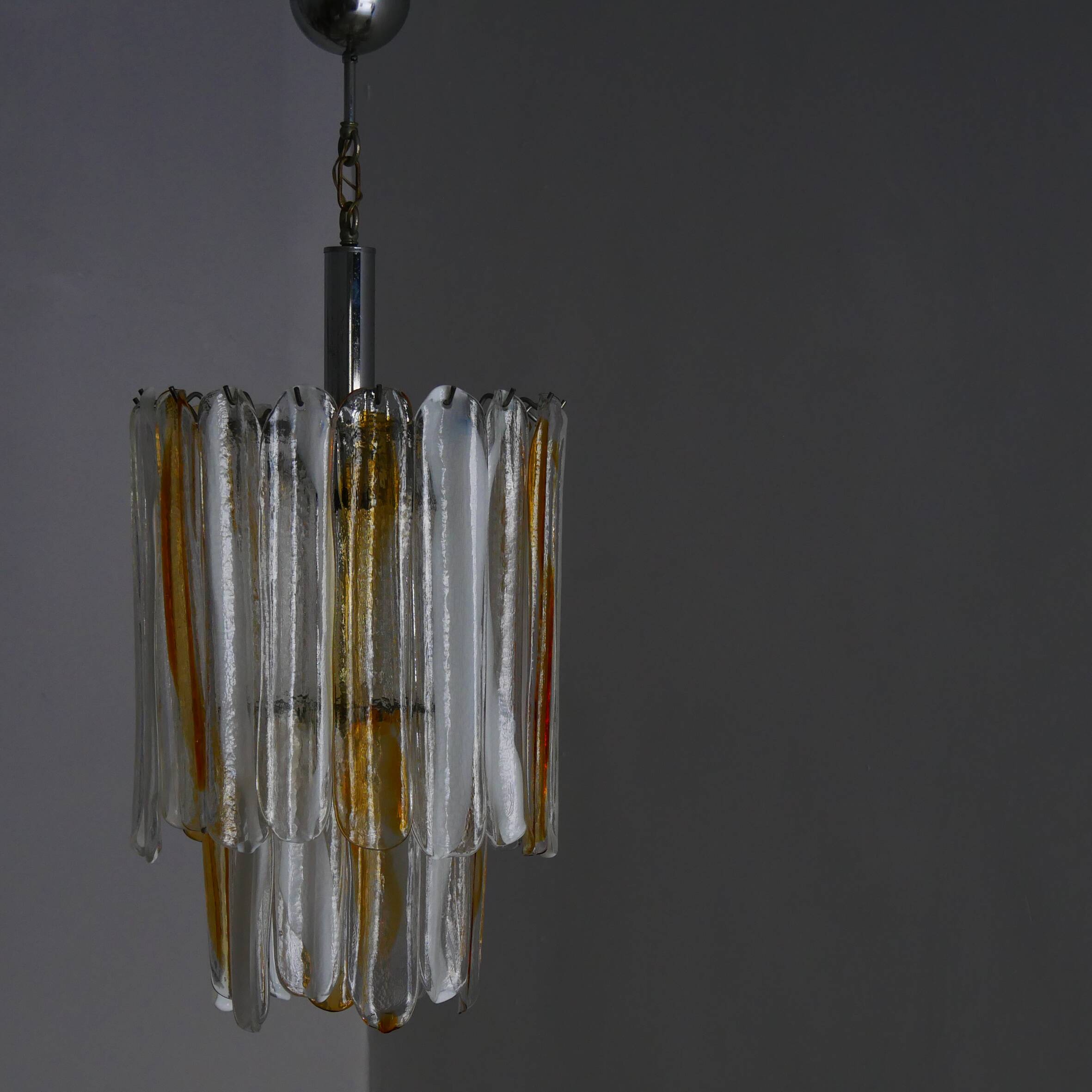 Plafonnier Murano Production Italienne Mazzega