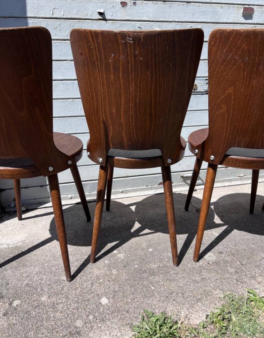 (Suite) 4 Bistro chairs Baumann (model Dove)