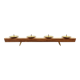 Wooden and brass candle holder