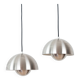 Paire de suspensions vintage danoises Flowerpots de Verner Panton, 1968
