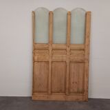 Partition in wood and glass 128 cm