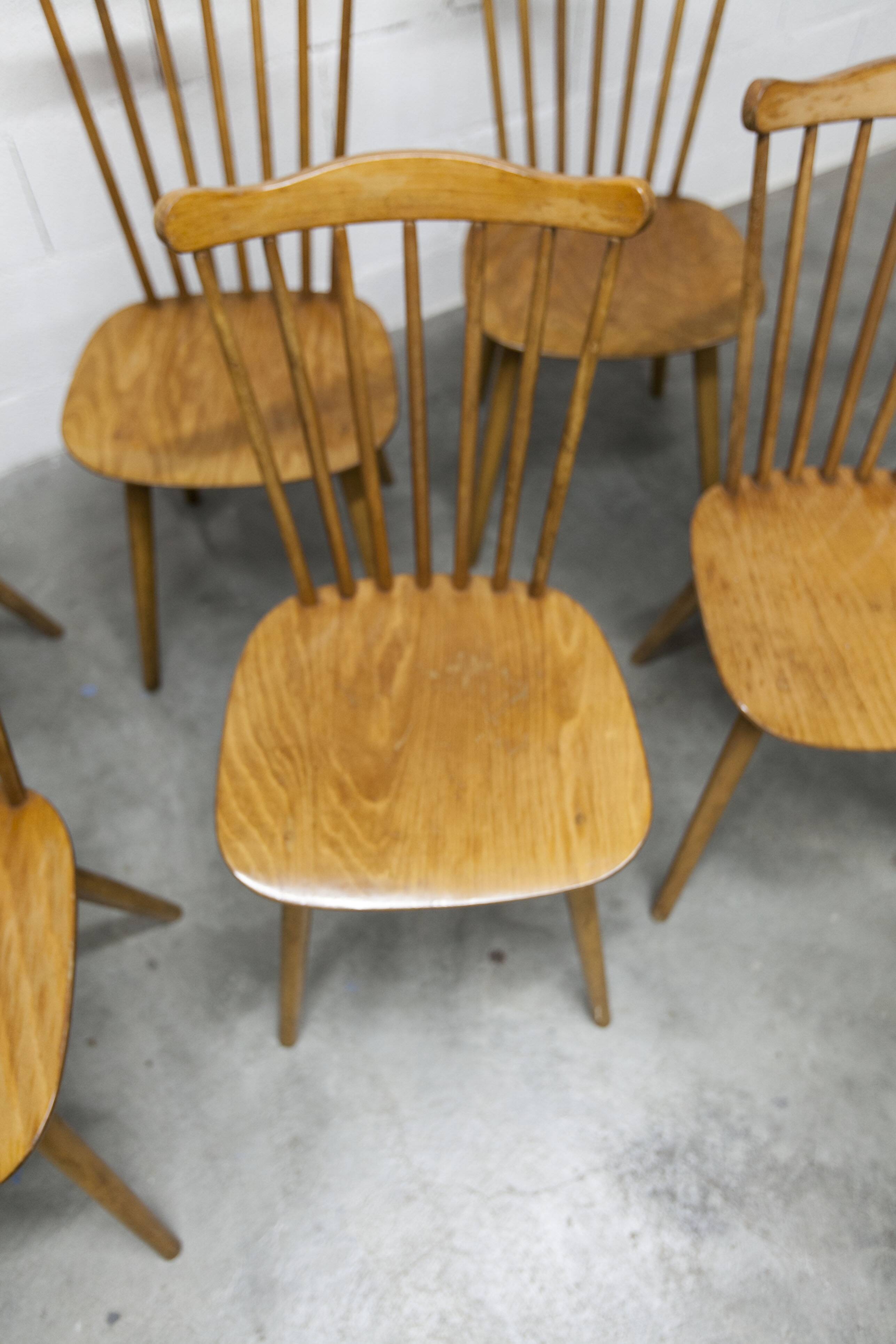 Ensemble de 6 chaises Baumann modèle Menuet