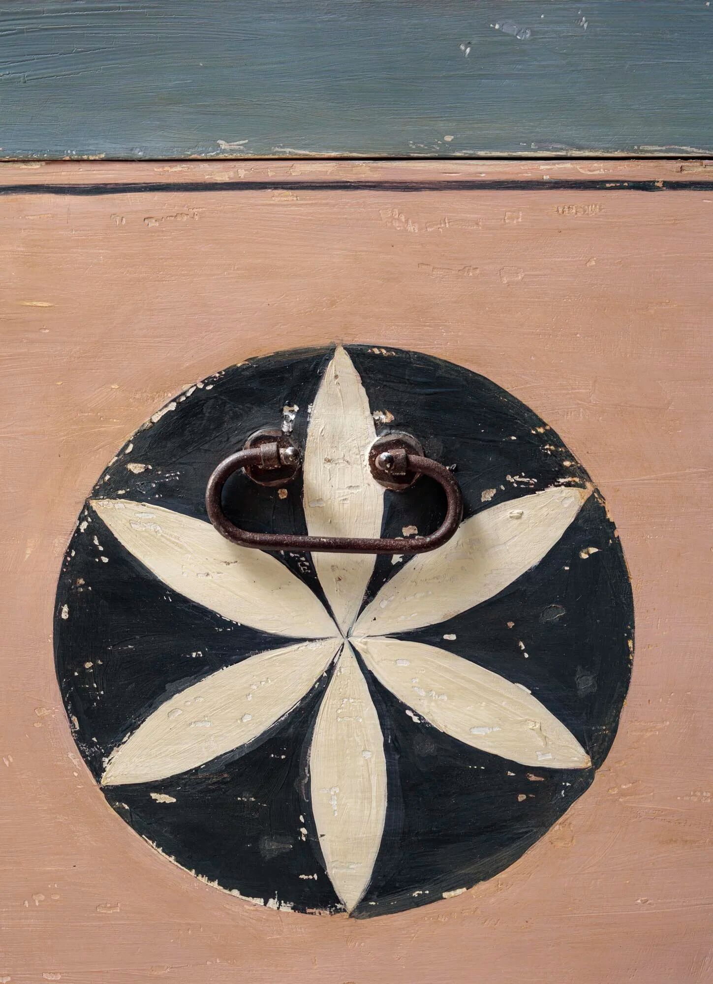 Chest with recent decorative painting