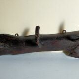 Art-Popular brutalist wall coat holder in solid wood