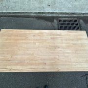 Renovated farmhouse dining table in solid wood 160cm XXth century
