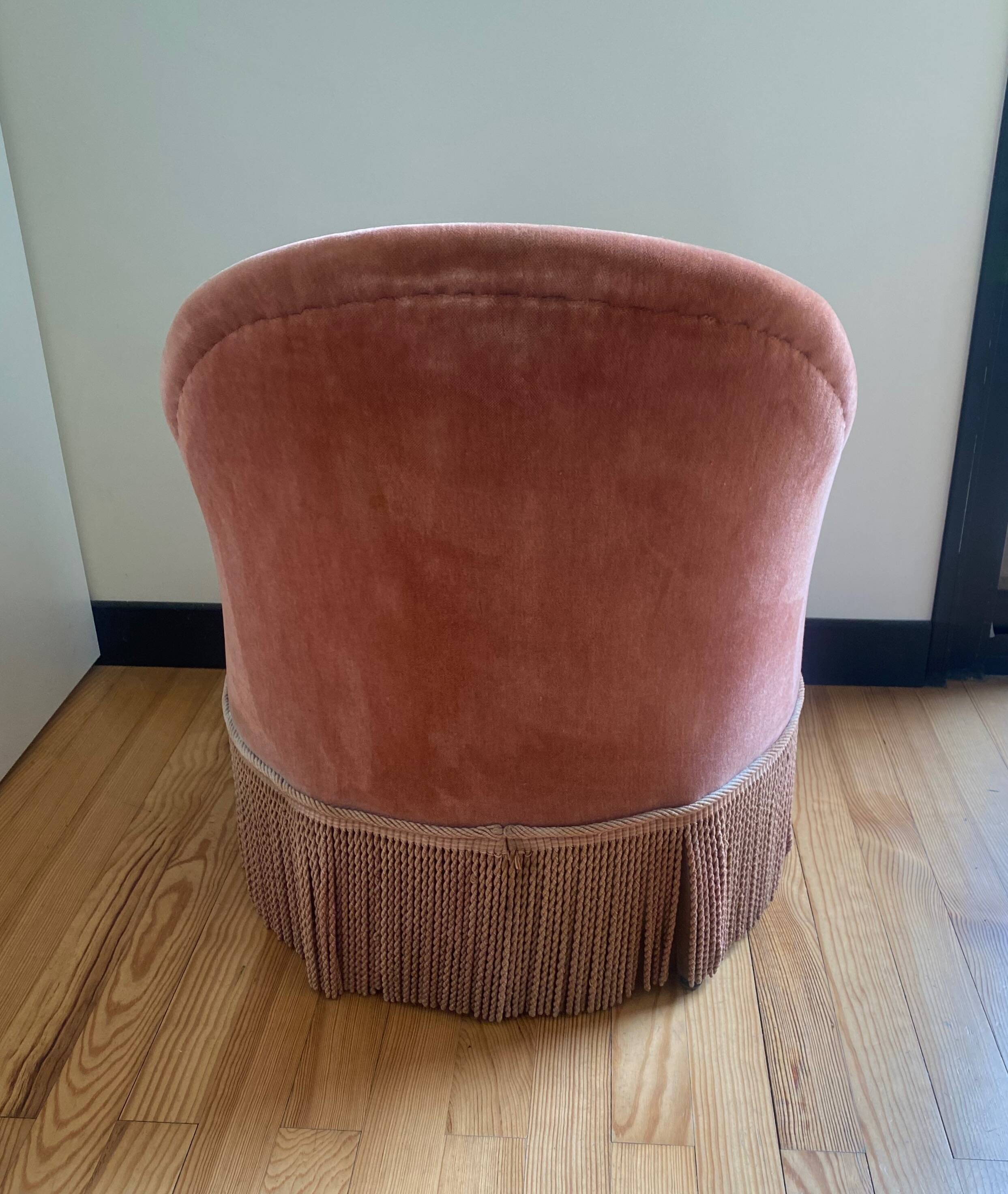Vintage toad armchair Henriette