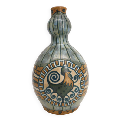 Vase en grés émaillé, art déco vers 1920, signé Kèramis, Charles Catteau
