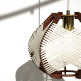White woven lamp to hang
