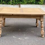 Renovated art deco extendable wooden dining table 235cm
