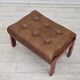 1970s, Swedish design, armchair with footstool, furniture leather.