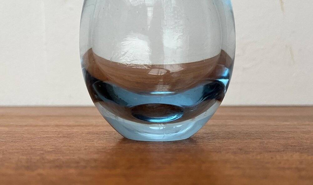 Glass vase from the Danish Hellas series by Per Lütken for Holmegaard, 1960s.