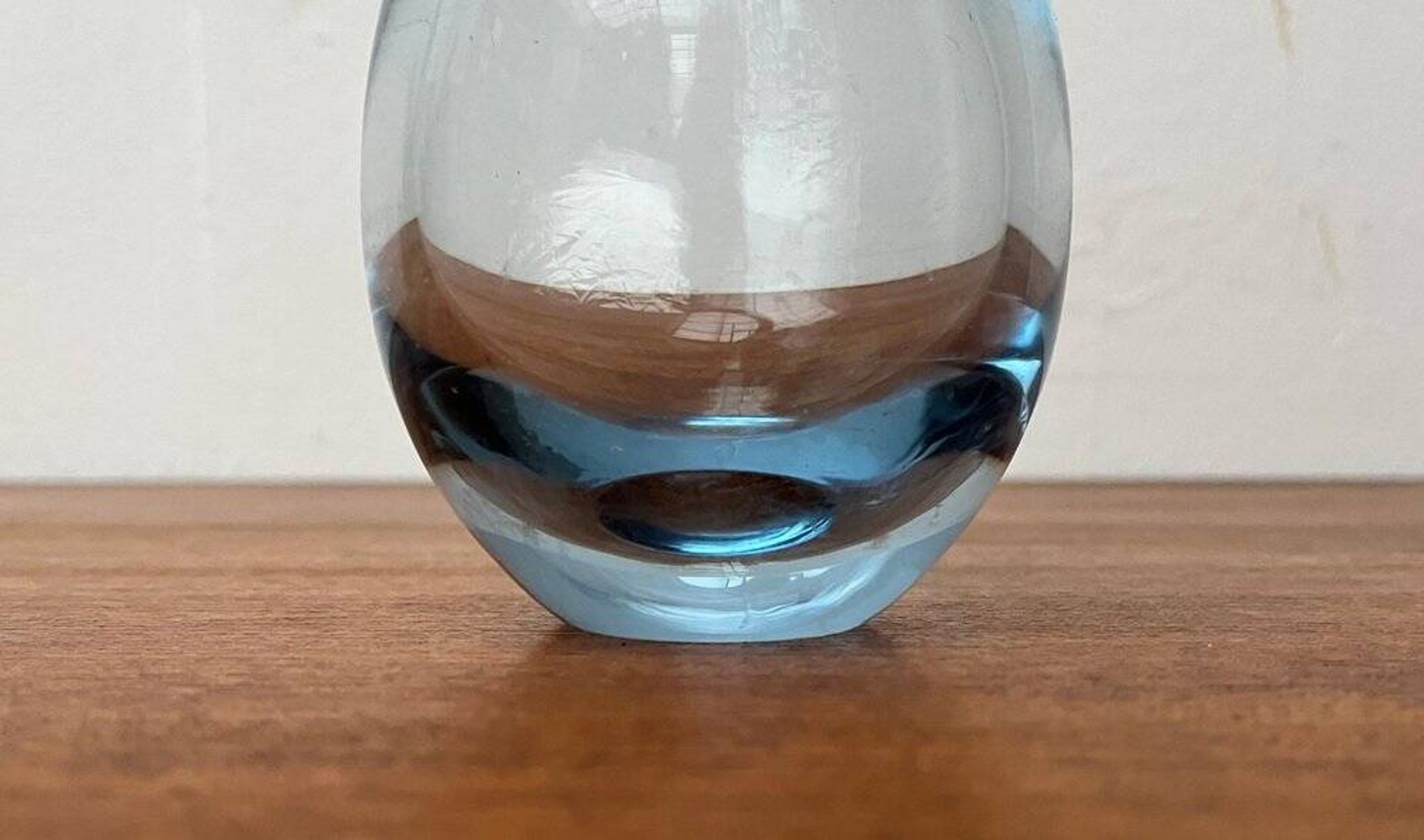 Glass vase from the Danish Hellas series by Per Lütken for Holmegaard, 1960s.