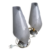 Pair of vintage Poirson lamps