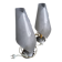 Paire de lampes Poirson vintage