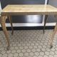 Vintage 1960s Regency Marble and Brass Side Table
