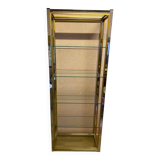 Silver and gold metal shelf, from the 80s.