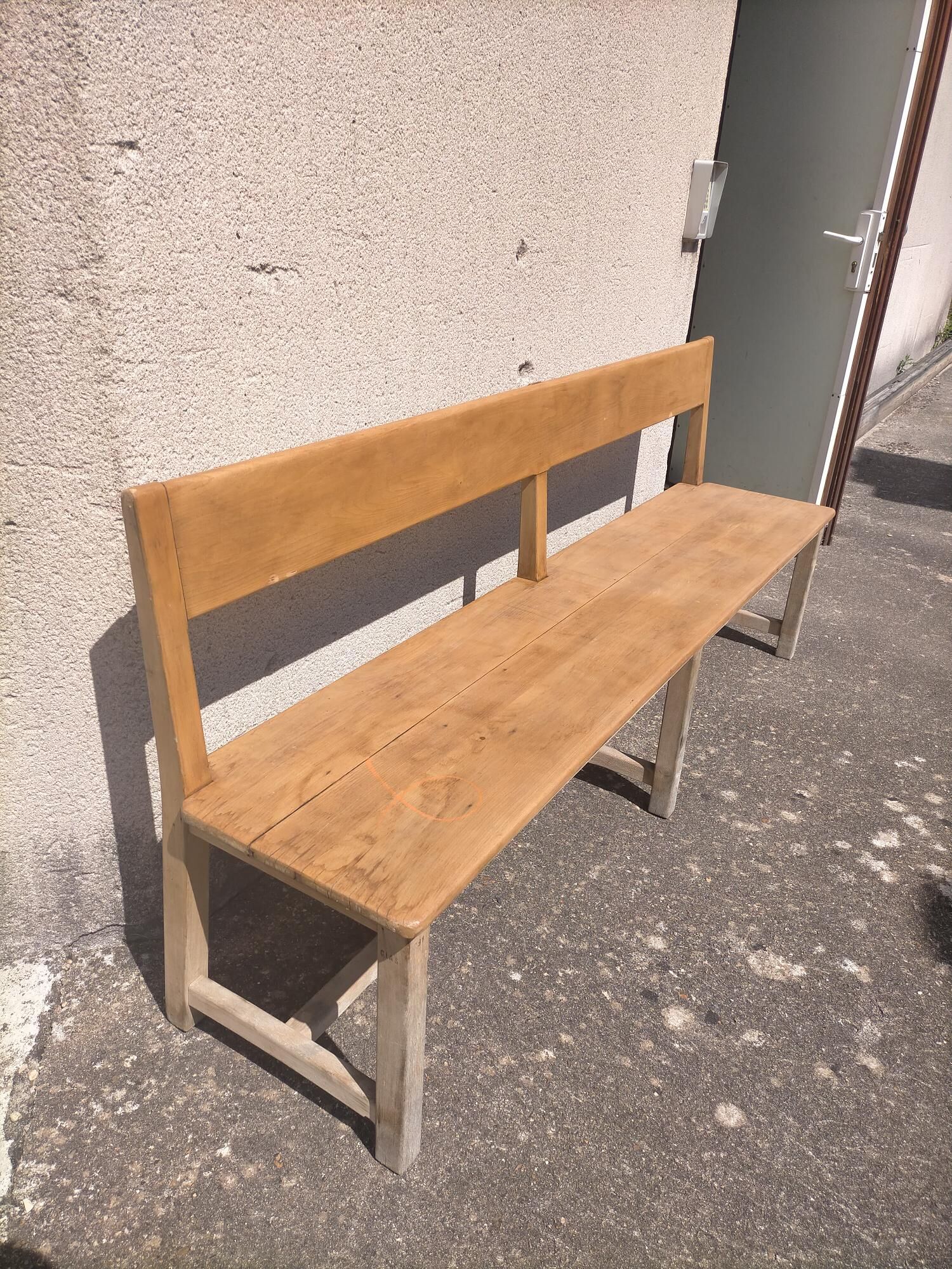 Vintage administration bench length 2m