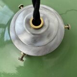 Paire d’anciennes suspensions emaillees 25 cm