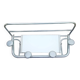 Vintage aluminum swivel mirror wall coat rack