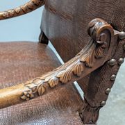 Paire de fauteuils louis XIII 19ieme