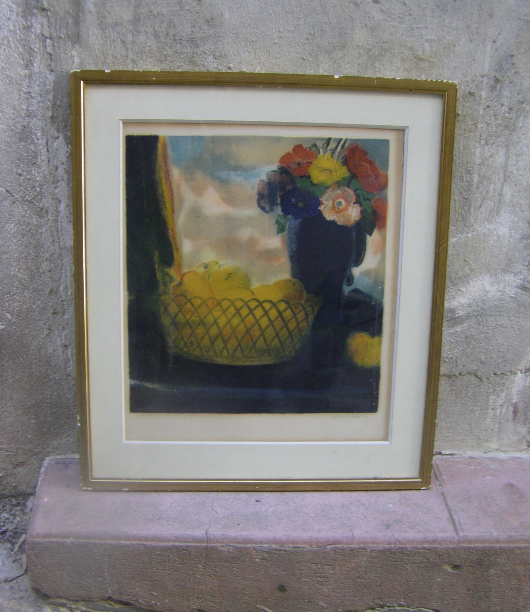 Ancient lithograph Pierre Garcia-Fons (1928-2016)