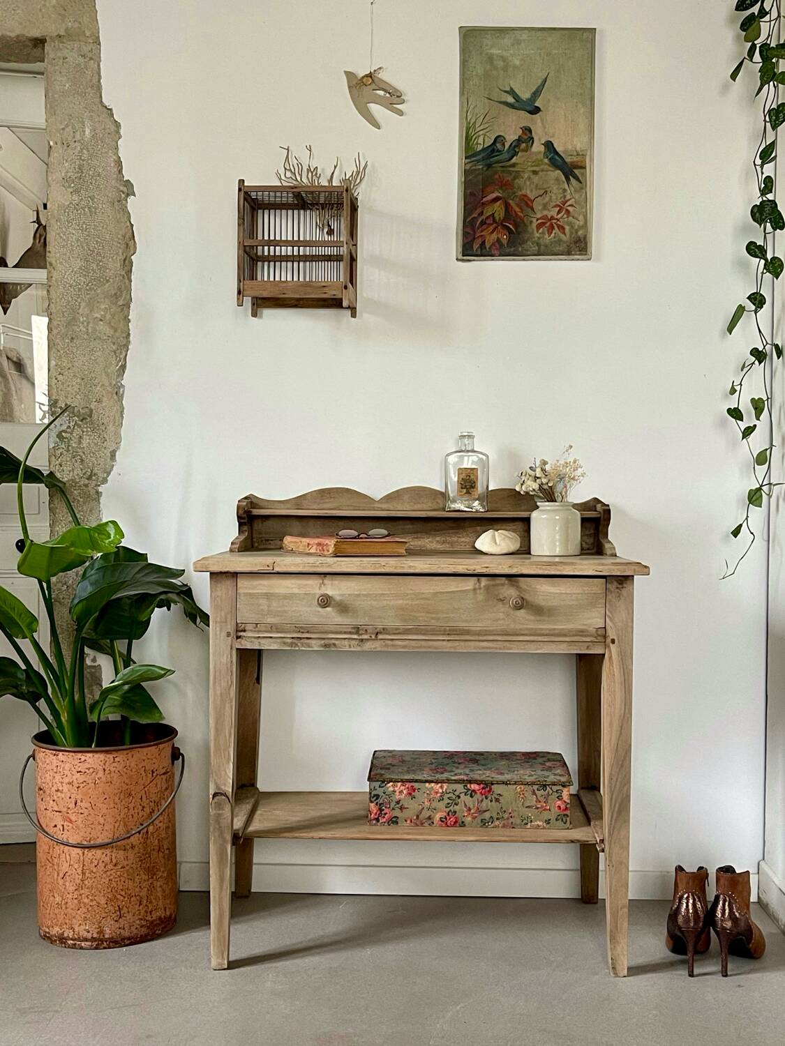 Walnut dressing table