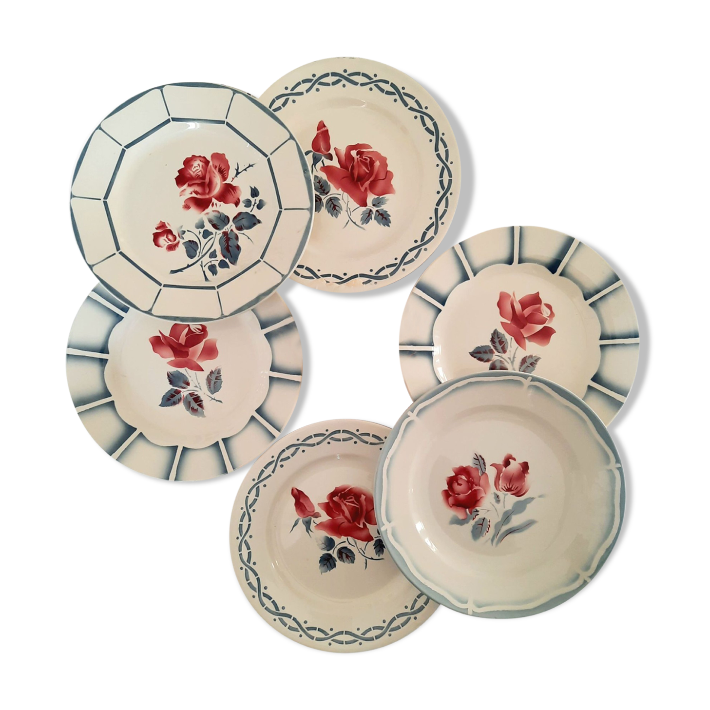 6 Digoin old flat plates