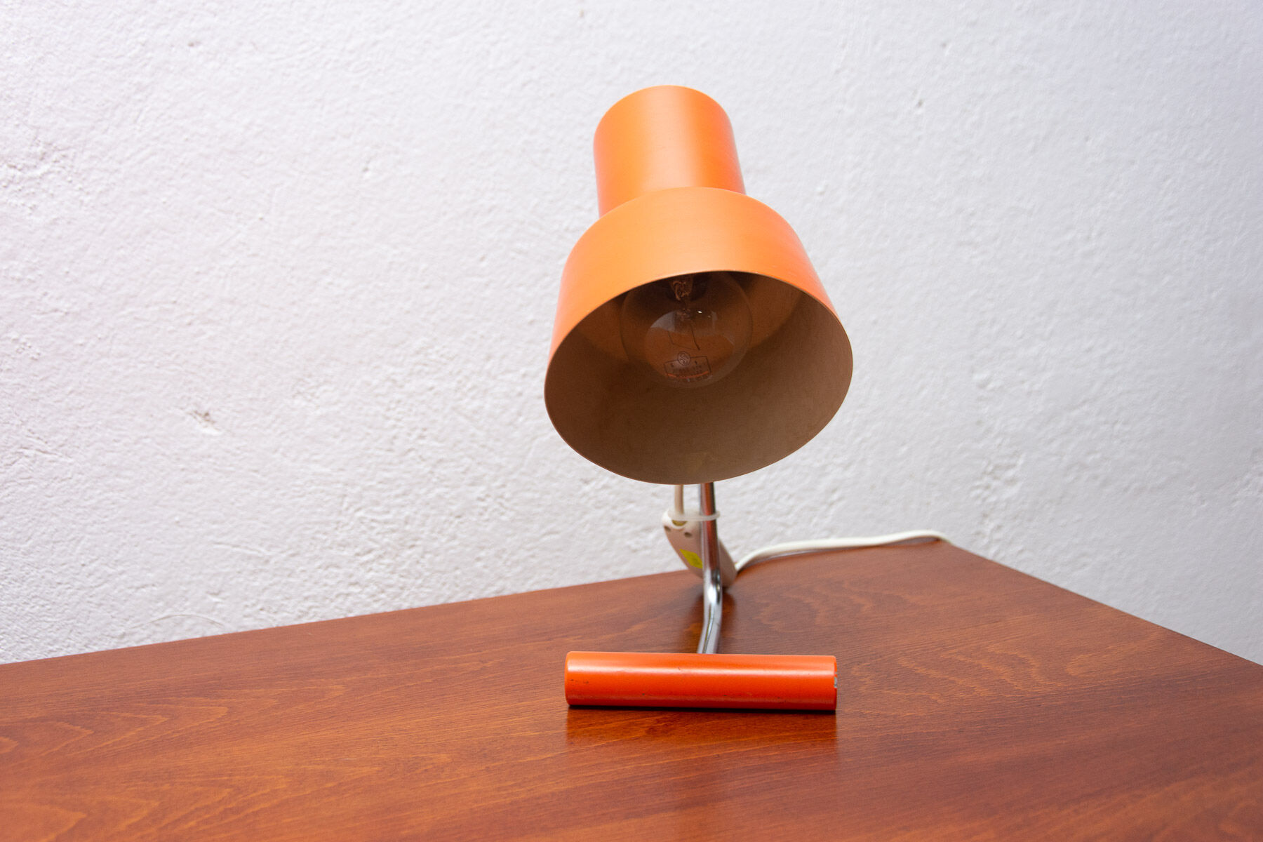 Mid century adjustable desk lamp by Josef Hurka for Napako, Czechoslovakia