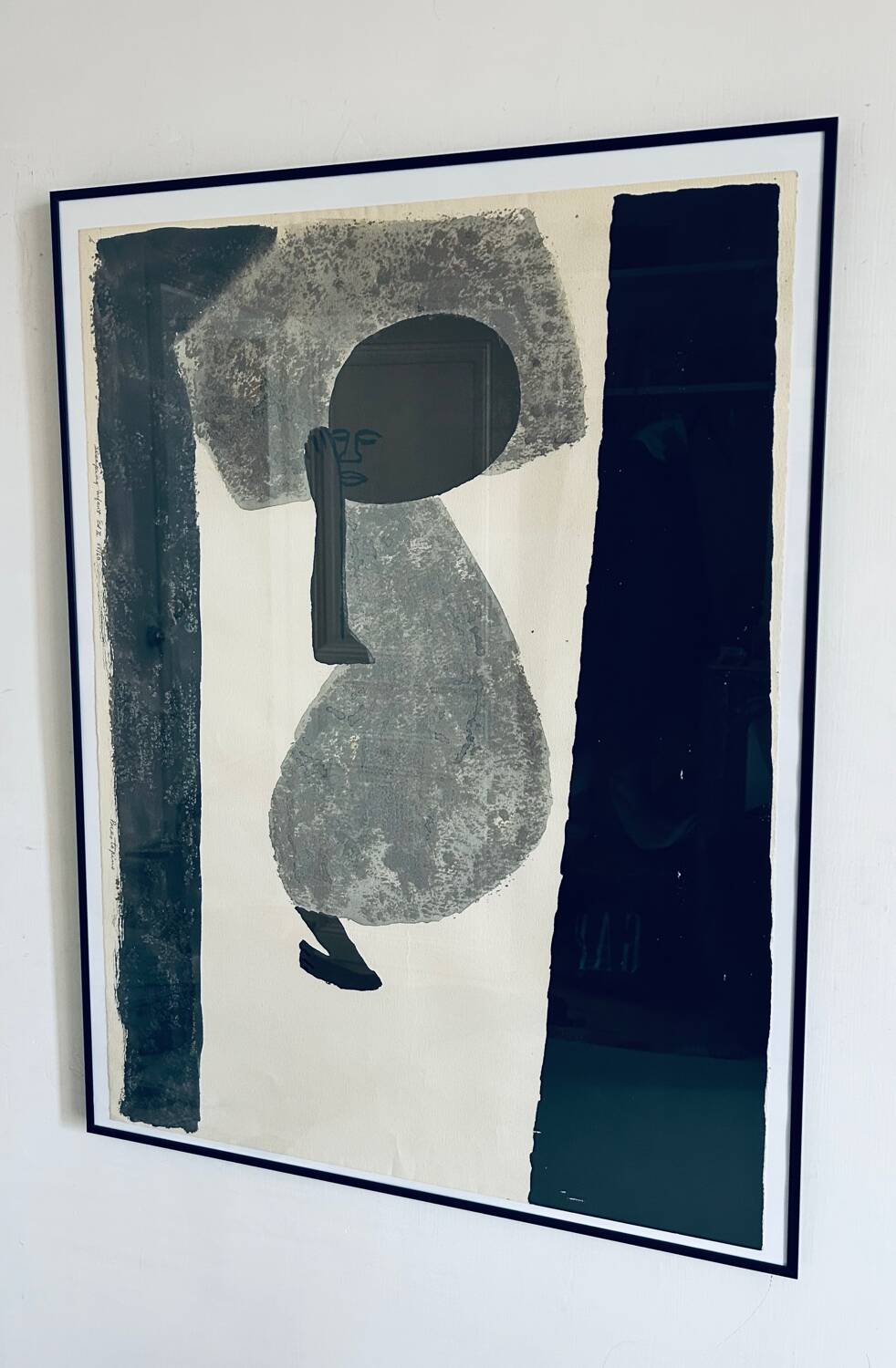 Lithographie originale Sleeping Infant édition II de Gregorio Prestopino numérotée et signée. 55/60 vers 1960.